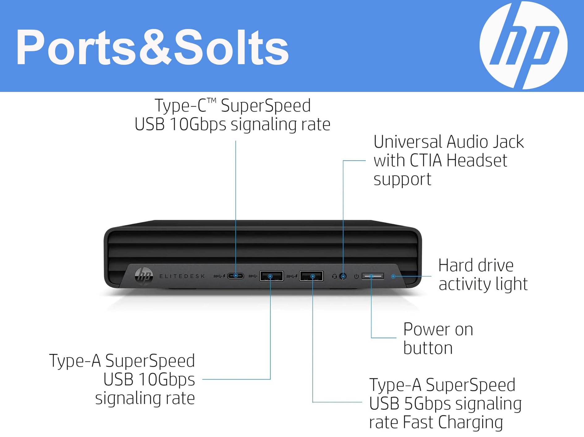 Amazon.com: HP EliteDesk 800 G6 Mini PC Desktop Computer, Six-Core