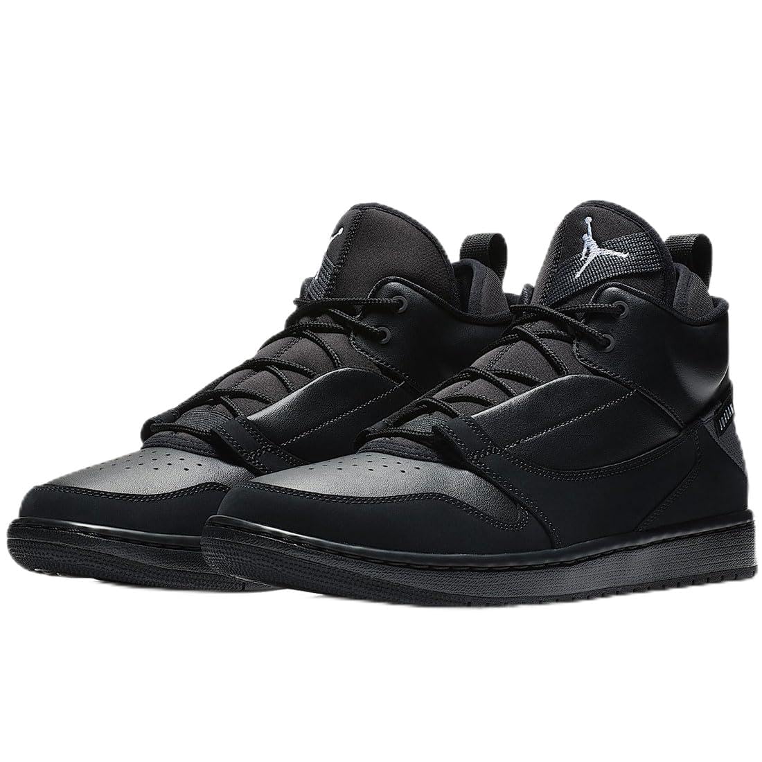 jordan fadeaway shoes black and white