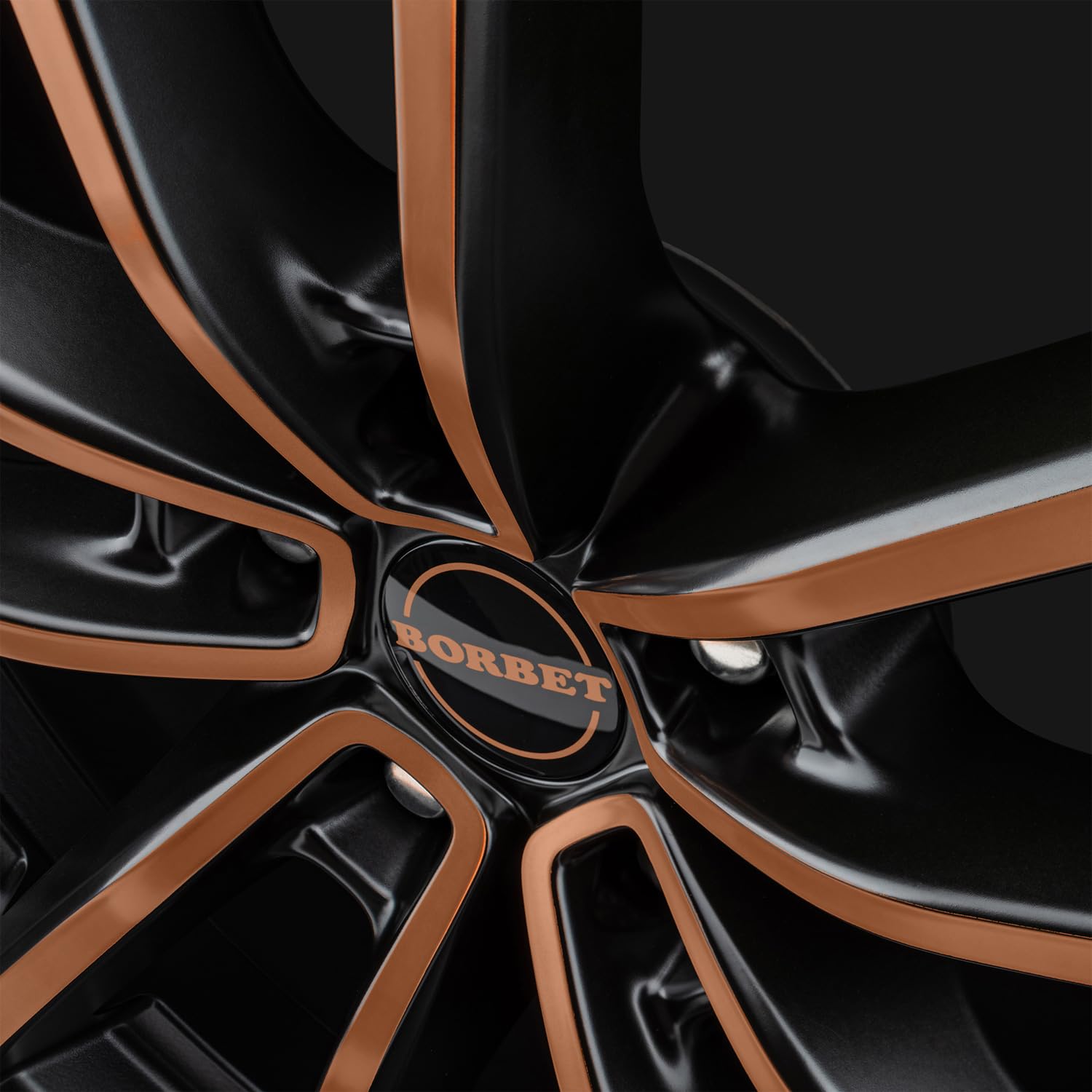 4x Llantas Borbet W 8x19 ET48 5x112 black copper polished matt compatible con Seat Alhambra Altea Born Cupra Leon ST Cupra Leon Leon