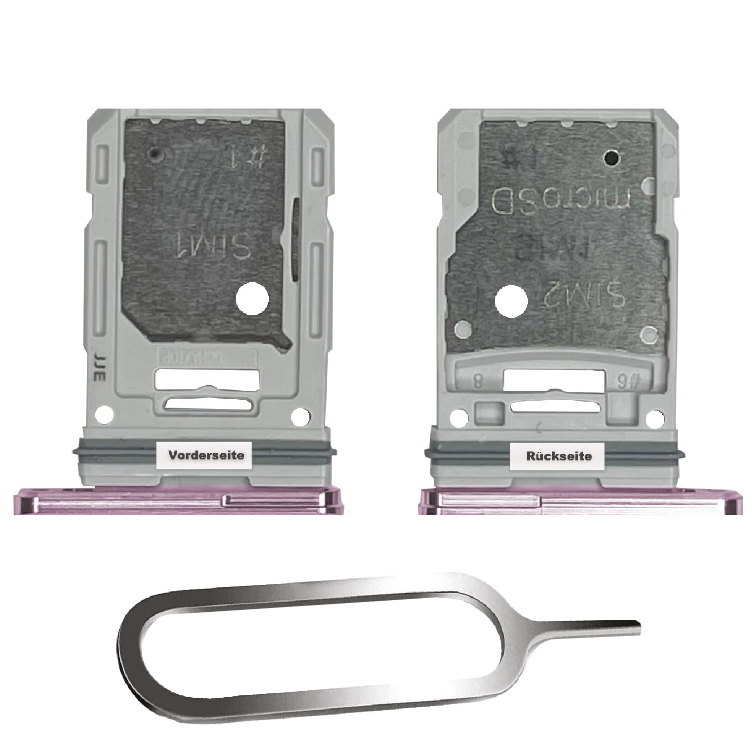SIM-Kartenhalter Ersatz SIM-Tray Kompatibel mit Samsung Galaxy S20 FE 4G 5G Dual inklusive SIM-Nadel SIM-Kartensteckplatz (Lavender)