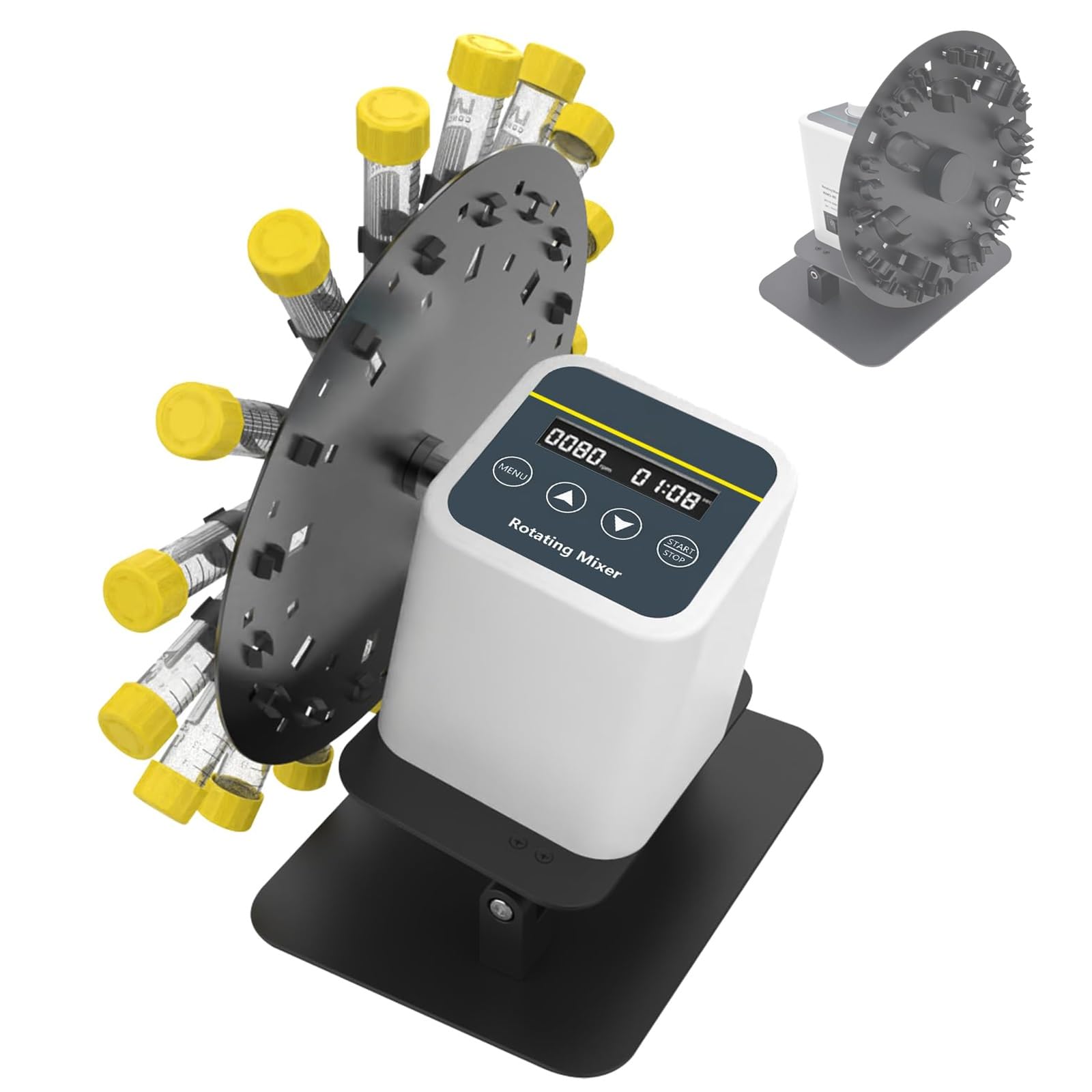 Generico Agitatore Rotante da Laboratorio, Angolo E velocità Regolabili, Motore Brushless per Una Miscelazione Efficiente, Struttura Resistente alla Corrosione Chimica