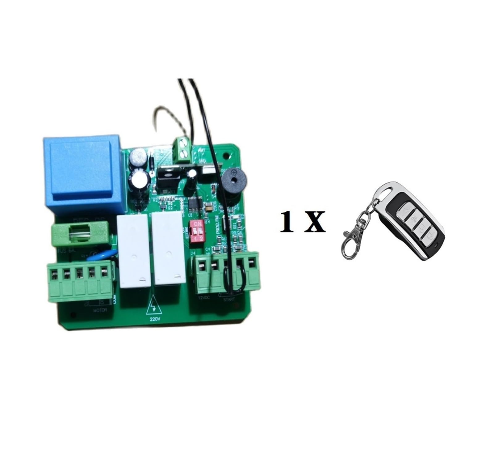 Carte électronique pour ouvre-portail Vitesse à distance de moteur du contrôle 433mhz OR de volet roulant réglable Pour usines et écoles(PCB 2 remote)