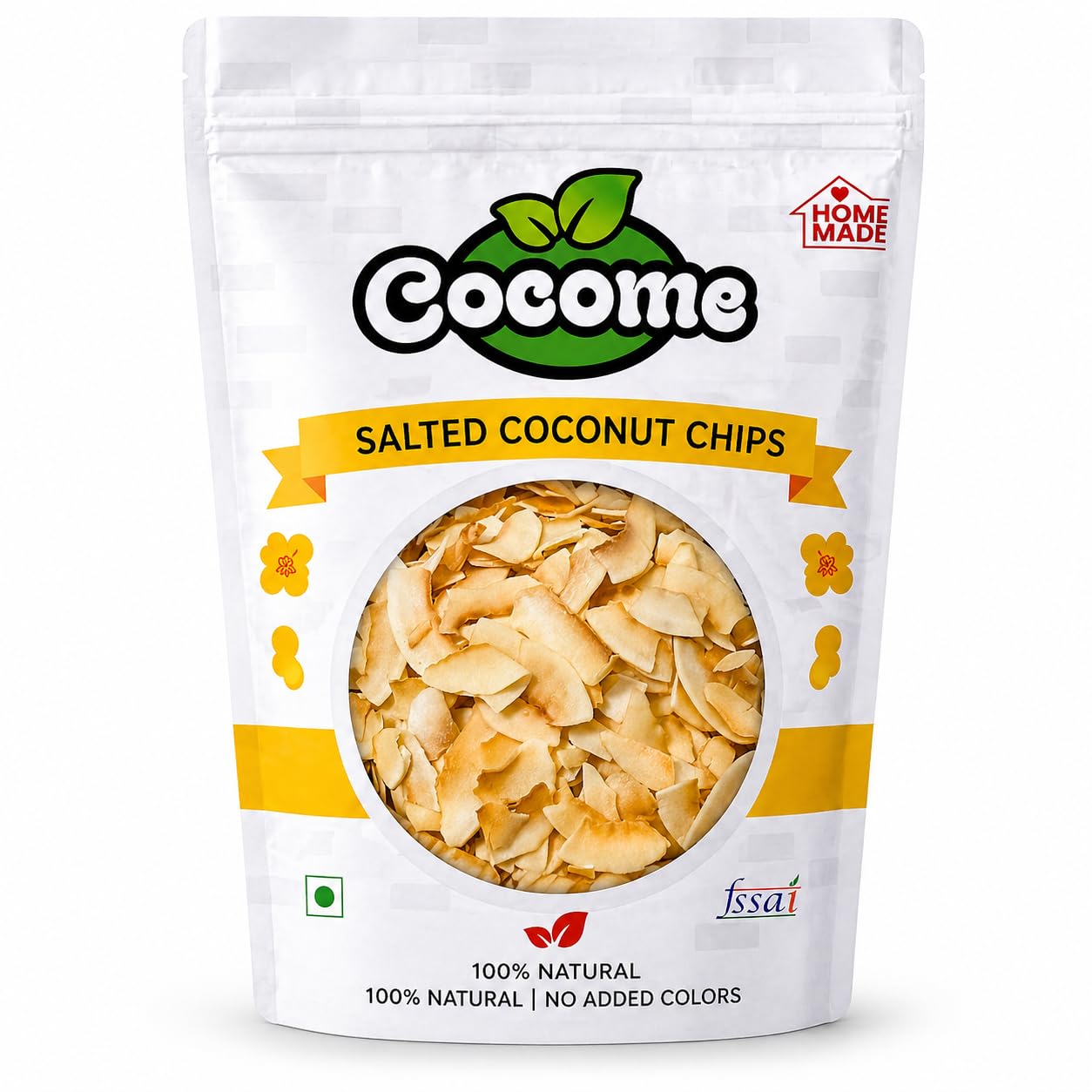 COCOME™ Premium Dry Coconut Slices (Salted) | Crispy & Crunchy Coconut Chips | Dry Roasted Healthy Snack | No Preservatives | High Fiber (1000 grams)-picture-29