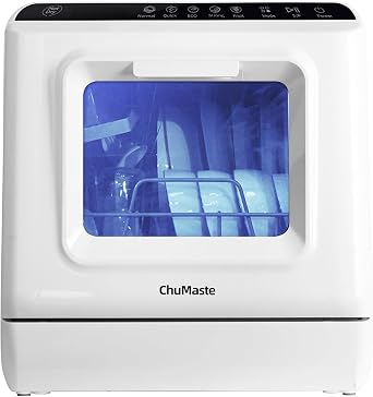 Tabletop Dishwasher Countertop Dishwasher With Water Tank, Portable Dishwasher Countertop With 6 Wash Programs Support 2 water supply modes. Lavaplatos for Apartments, Rvs.