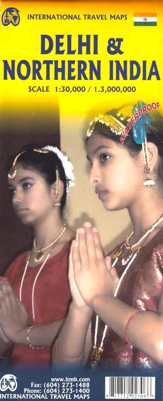 . Delhi & Northern India Travel Reference 1:30k/1:3M WP