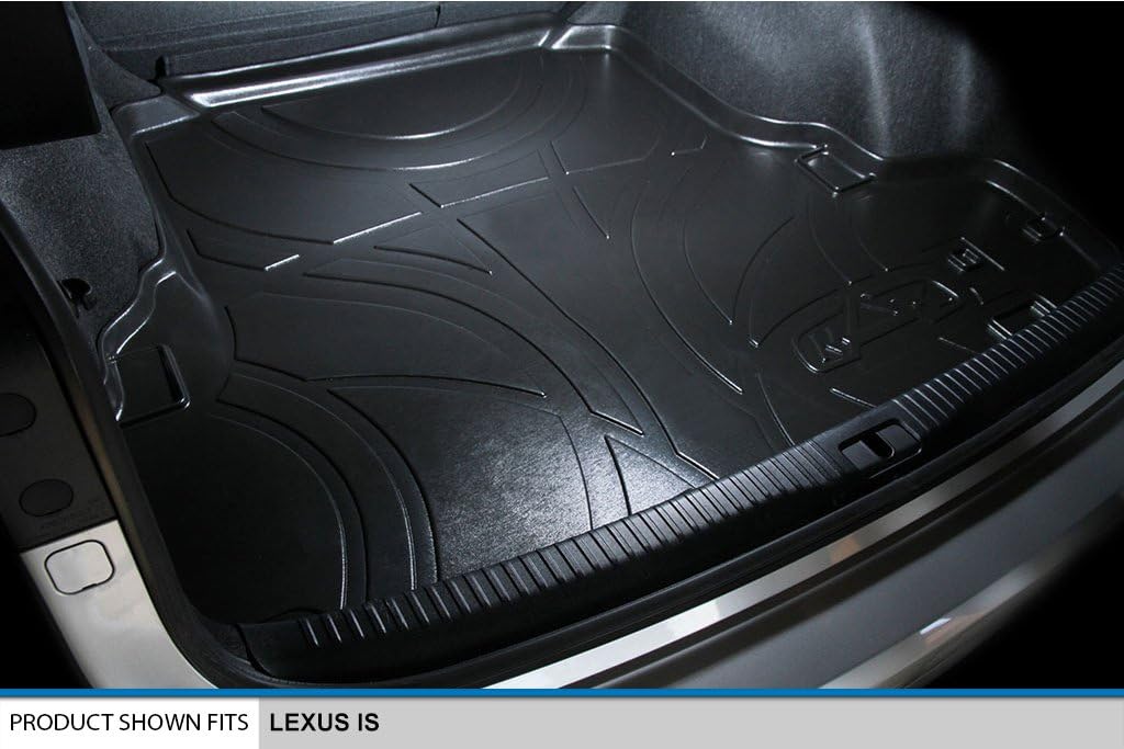 MAXLINER Floor Mats 2 Rows and Cargo Liner Set Black for 2014-2019 Lexus IS Sedan Rear Wheel Drive Only