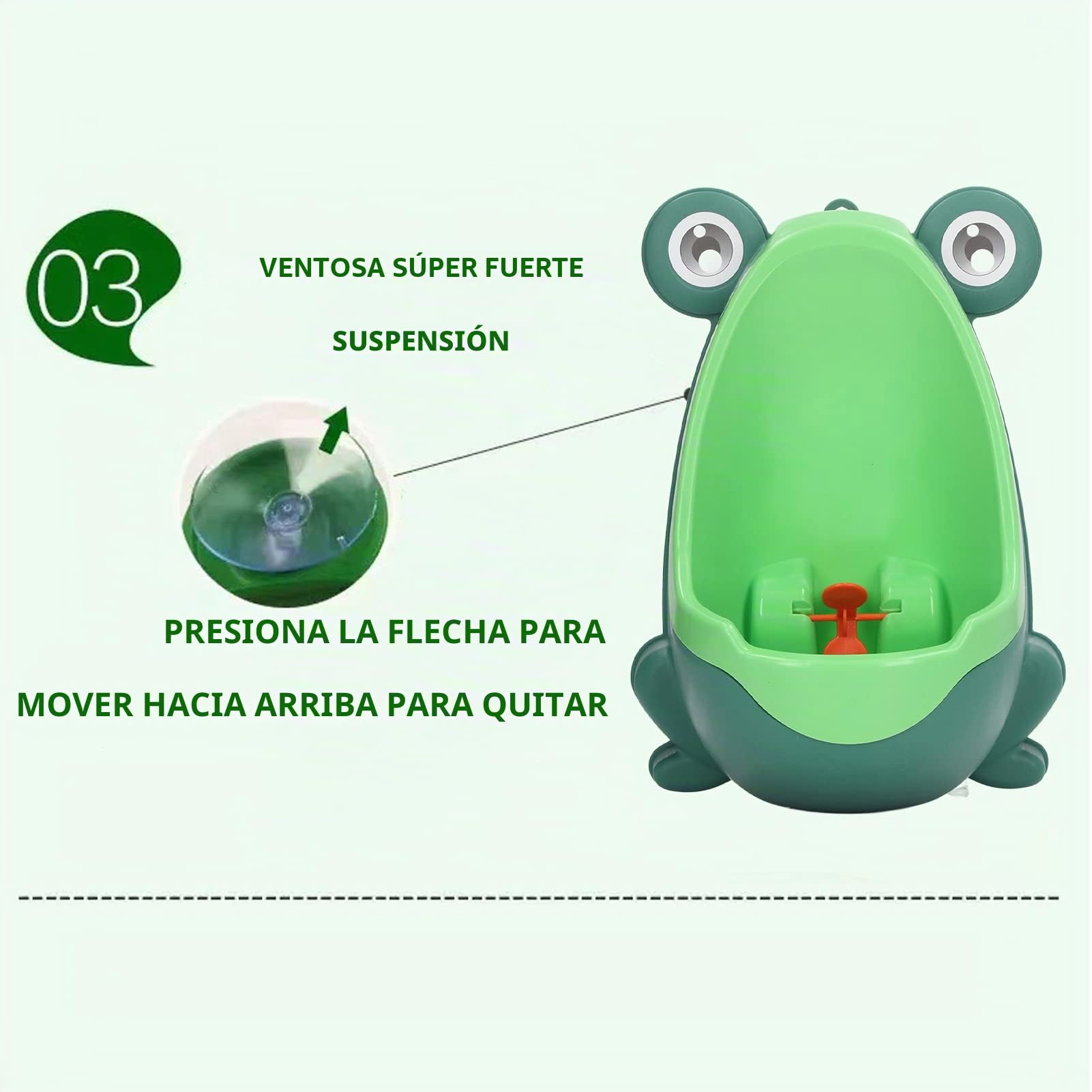 Orinal para niños Divertido Orientación Plástico Montado en la Pared Entrenamiento Orinal para Niños