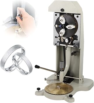 Double Sided Dial Ring Jewelry Engraver, Manual Inside Ring Engraver Stamper, 1.5mm-2.0mm Character Letter Block Ring Engraver Machine for Rings Inner Engraving