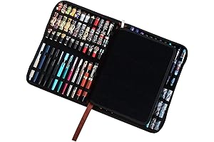 Leather Pen Binder: Spacious 48-Slot Case for Fountain Pen Collection