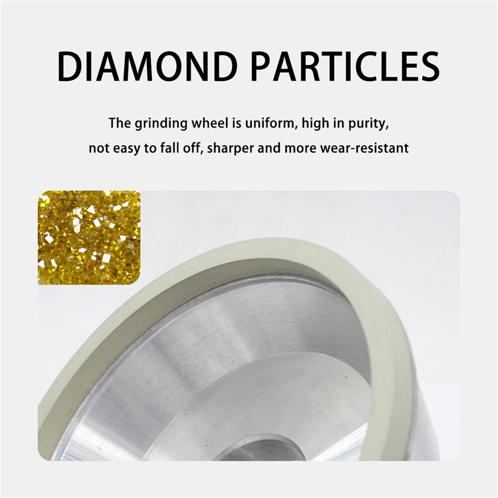 Diamentowa Tarcza Szlifierska Garnkowa, 1 Szt. 100 Mm Ze Spoiwem Ceramicznym, Typ Miski Do Narzędzia PCD/PCBN, Stali Wolframowej I Noża Diamentowego(1000 Grit)