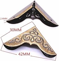 Vista 3 de 40pcs Práctico Metal Bronce Libro Esquina Protectores Artesanía Cuaderno Marco de Fotos Álbumes Scrapbooking (Plata)