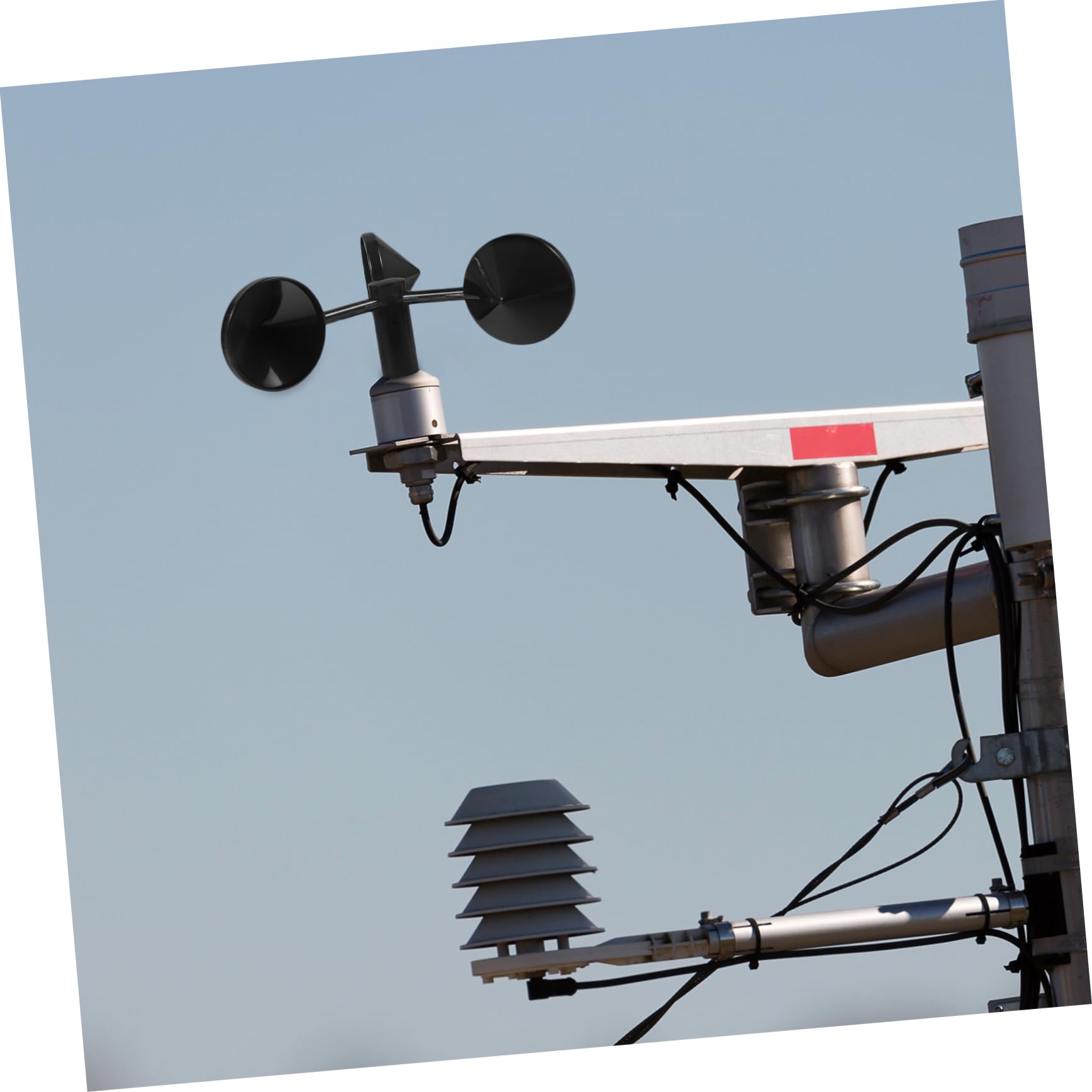 Windgeschwindigkeitsmesser Anemometer Gehäuse Für Windmessung 3 Schalen Windgeschwindigkeits Sensor Wetterstation Zubehör Für Präzise Windmessungen