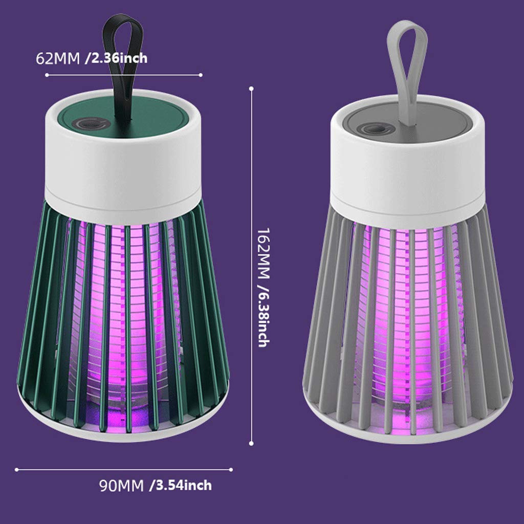 Lampa przeciw komarom, lampa przeciw komarom, 5 W, fioletowa świetlówka UV Skuteczne przyciąganie, środek przeciw komarom zabija latające owady, komary