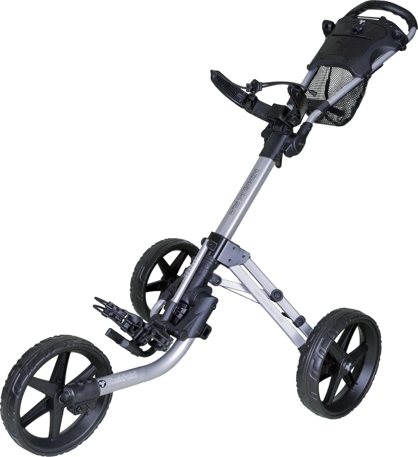 Fast Fold Mission 5.0 Golf Trolley, Silver/Black, One Size