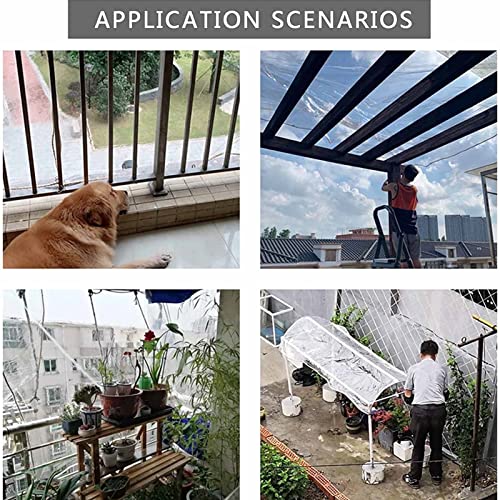 Cortinas impermeables exterior transparentes de PVC para patio 5x1,8m 5
