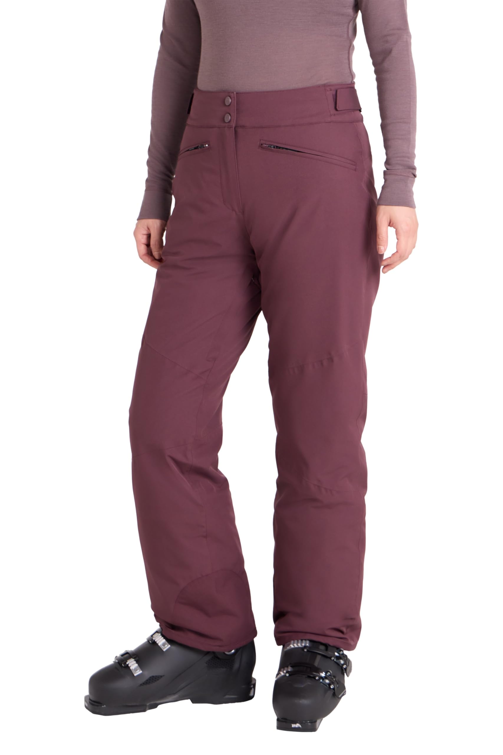 Mountain Warehouse Women's Dark Purple Isola Extreme Ski Pants - Waterproof, Taped Seams, Breathable - Ideal For Winter Sports, Skiing, Snowboarding Size 10