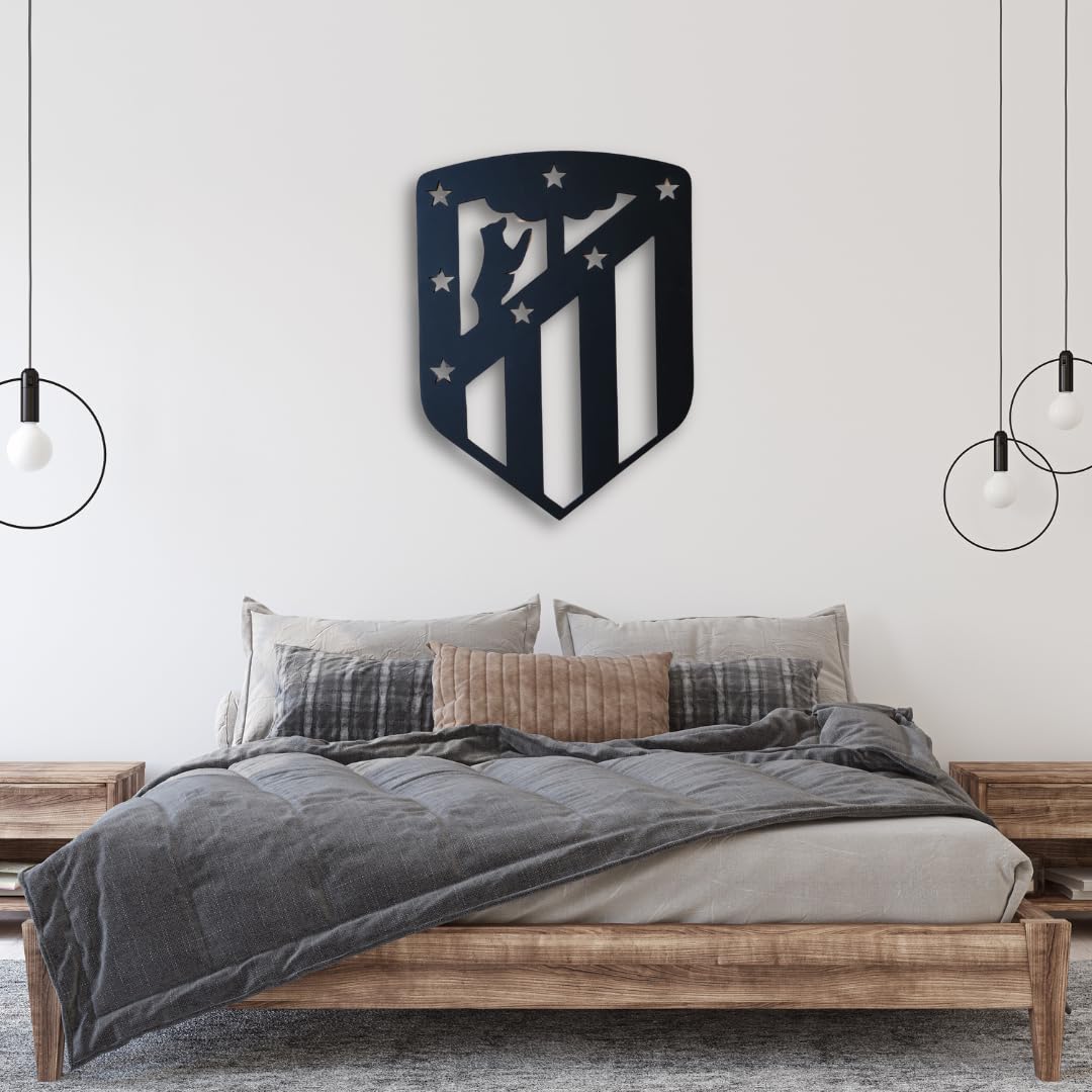Tonia Cuadro Atlético de Madrid 19x14.2 cm Negro mate
