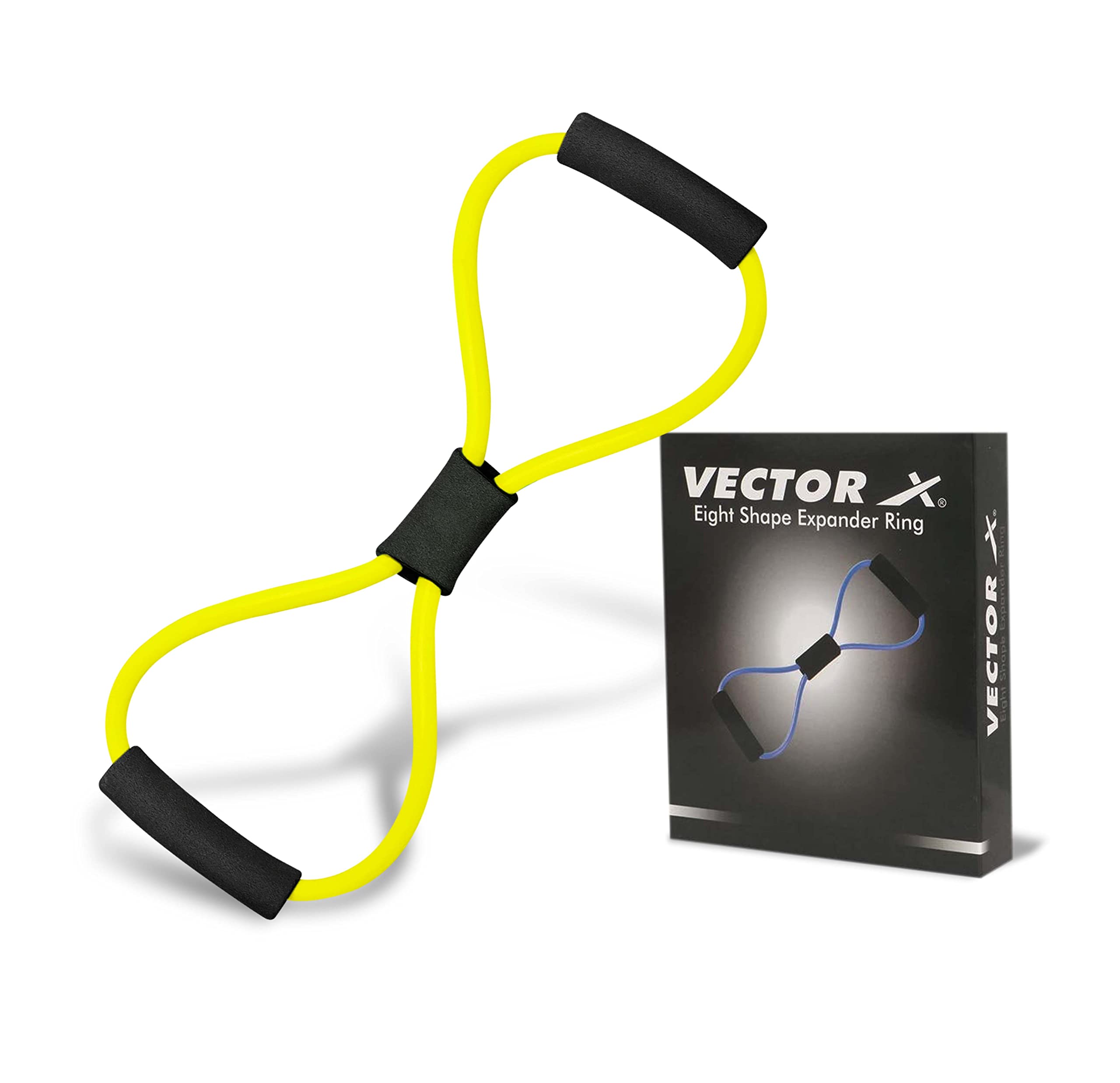 Vector X Eight Shape Expander Ring for Exercise at Home Gym Workout Material - TPR Tube, Resistance Light, Color - Yellow (B08Y6GWSD5) Amazon Price History, Amazon Price Tracker