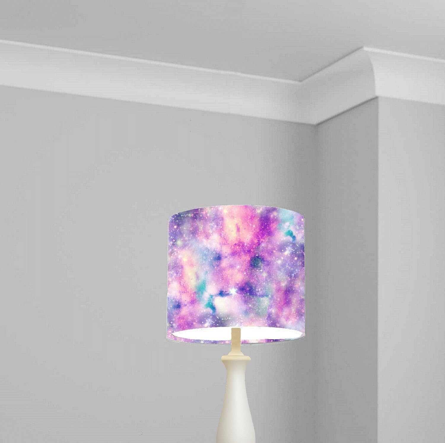 Pastel Galaxy Space Ceiling Lampshade Lightshade for Kids Room - Multiple Sizes — image 1