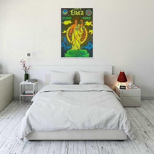 Miniatura 4 de Libra - Póster de signo del zodiaco con luz negra, 23 x 35 pulgadas