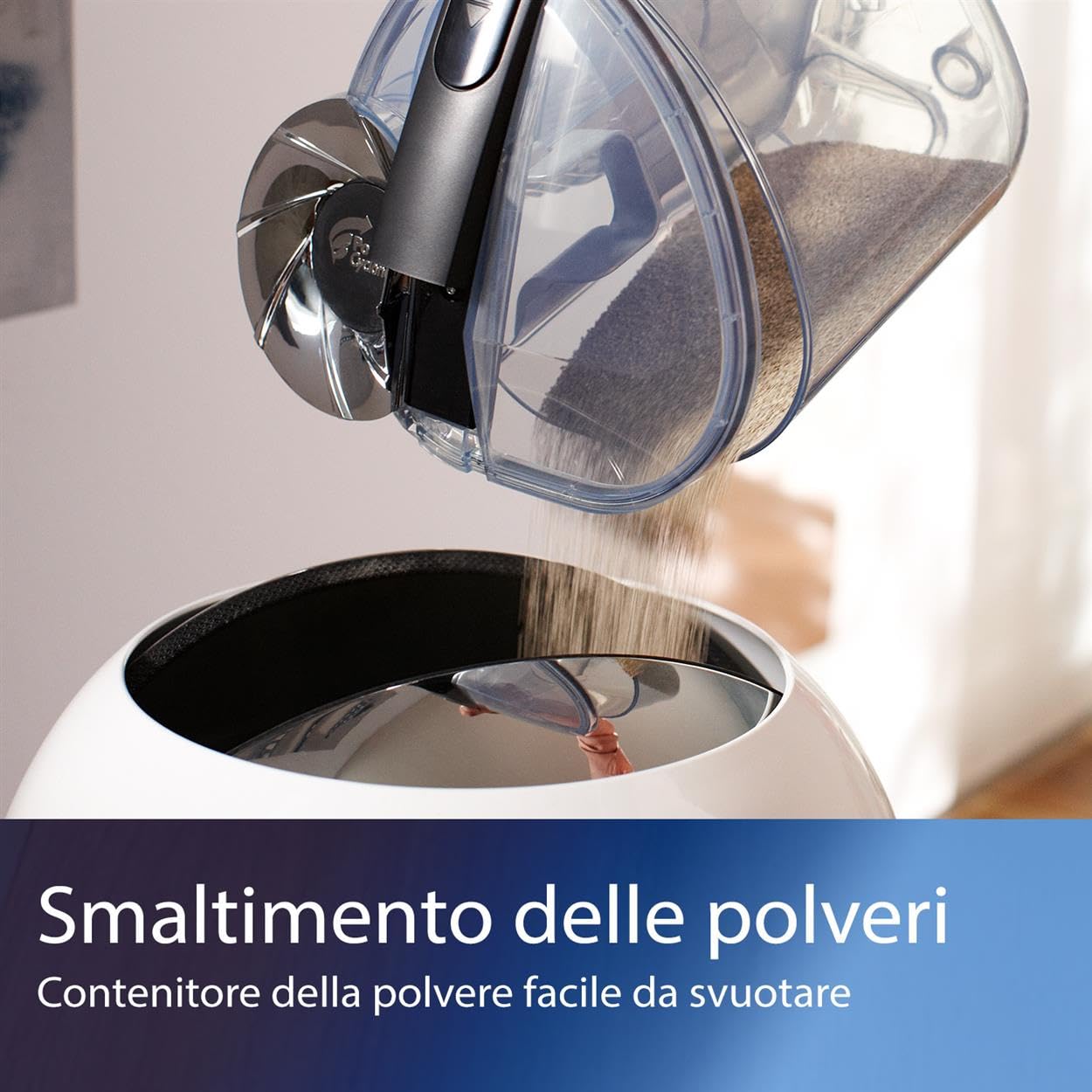 Philips 5000 Series Aspirapolvere Senza Sacco - Motore Da 900 W, Tecnologia PowerCyclone 7, Filtro Allergy H13, Spazzola TriActive LED, Compatto E Leggero (FC9557/09)