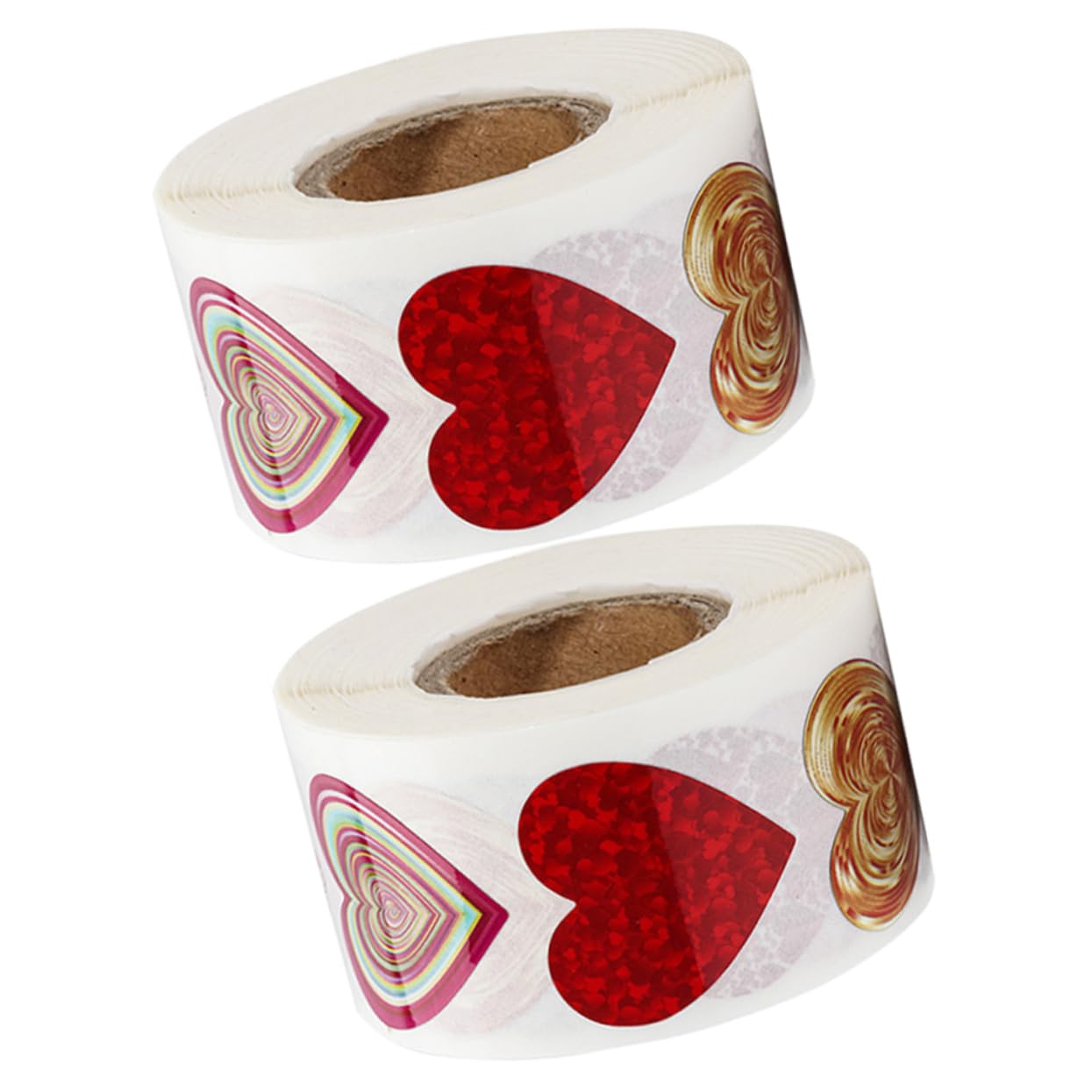 5 Set Etichetta Adesiva D'amore Adesivi Punto Anelli Carta Gel Etichette Cuore Lettera Bomboniere Matrimonio Etichetta Adesivo Adesivo Argento Brillante 2 * 5