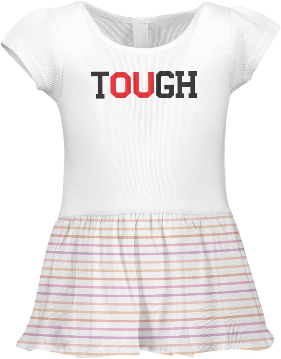 Oklahoma Tough - College Spirit Sports Infant/Toddler Baby Rib Dress
