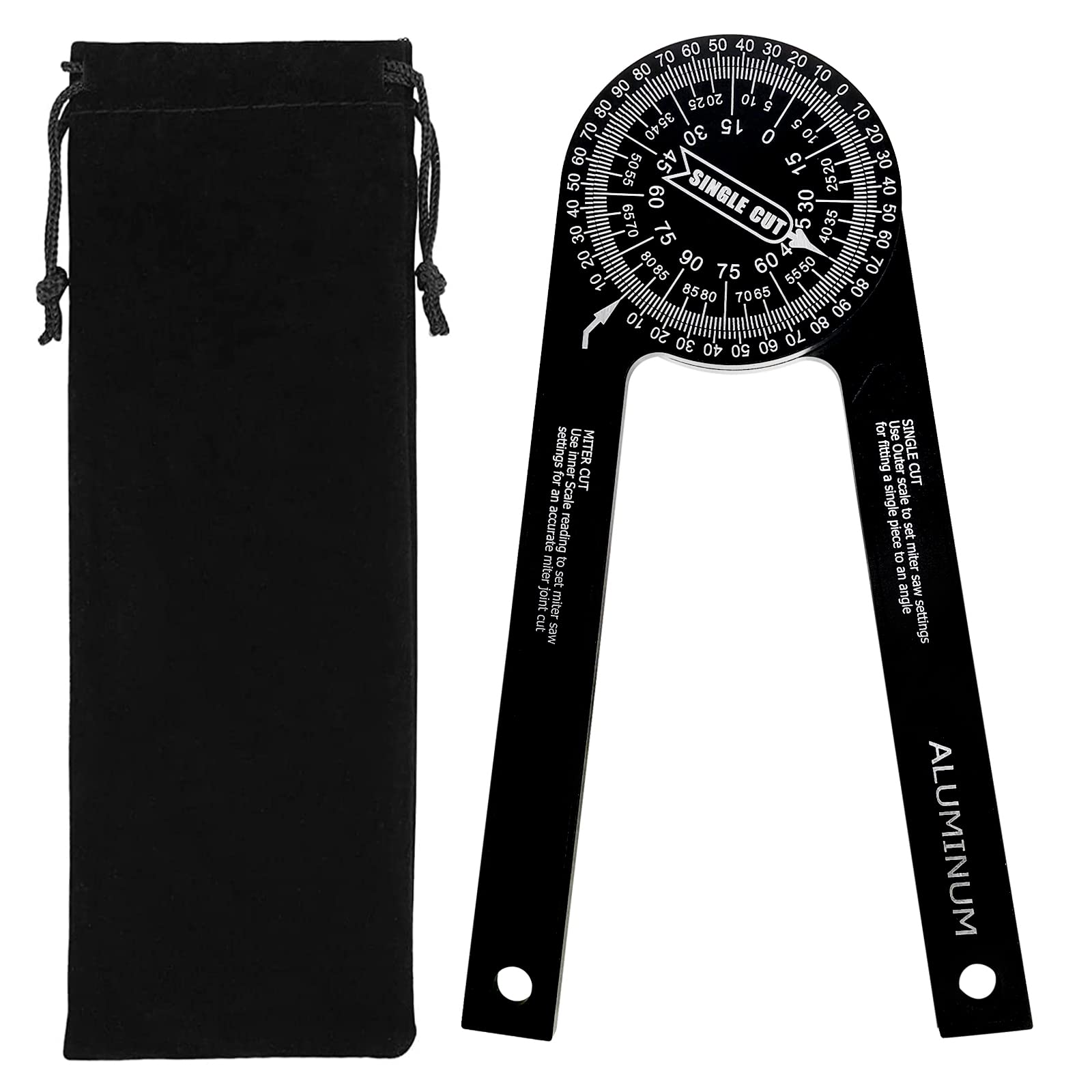 Buy 2022 Upgraded Aluminum Miter Saw Protractor, Accurate Miter Saw