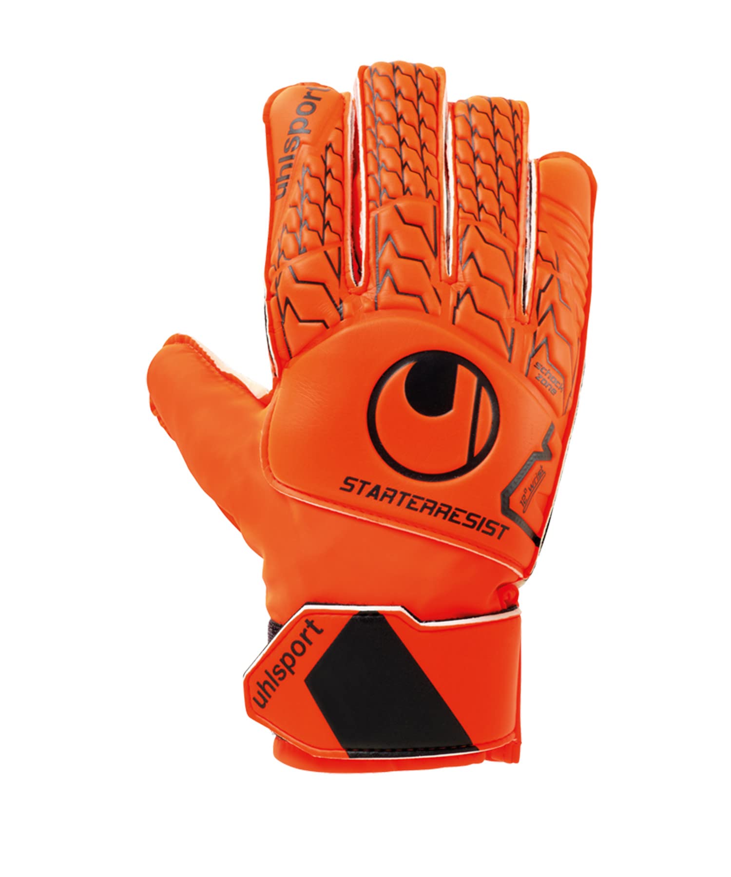 Uhlsport Starter Resist Gants De Gardien – Latex Accrocheur, Coupe Classique, Fermeture V – Pour Mixte, Résistance Abrasion