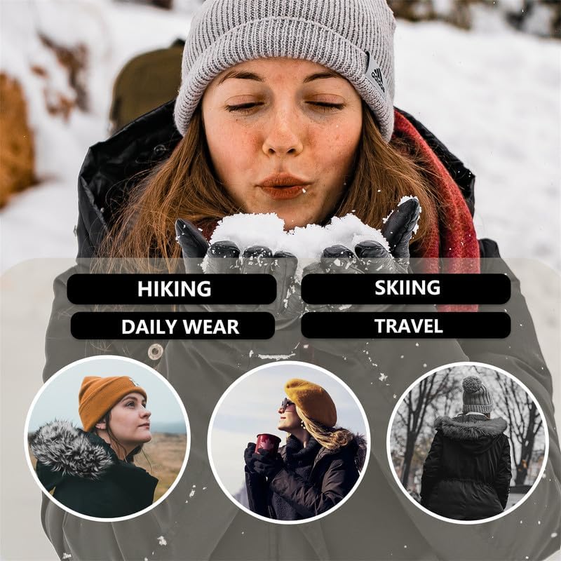 GGleaf Women's Winter Thicken Jacket (Standard & Plus Size) Quilted Coat Puffer Parka with Faux Fur Trim Hood - Image 7