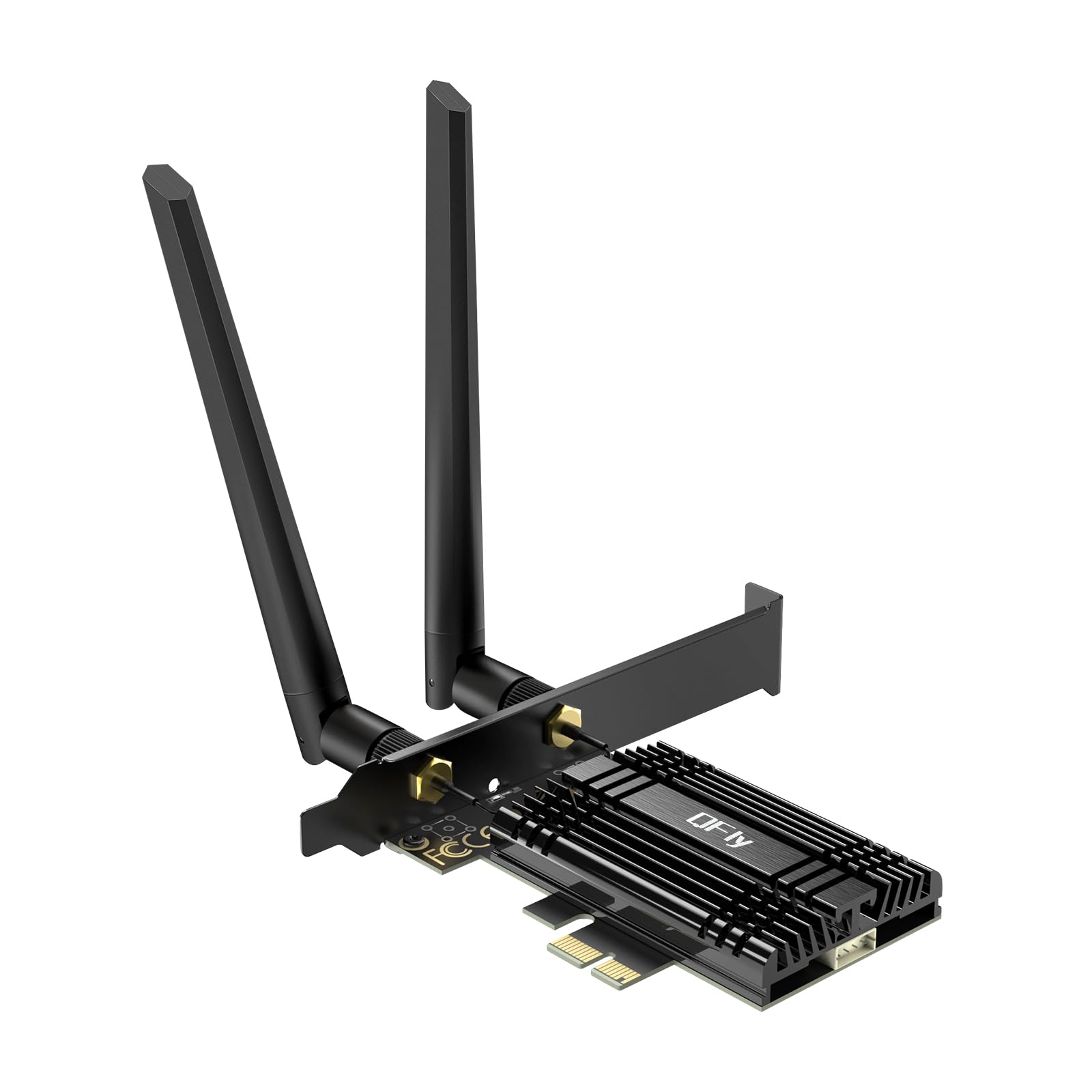 Scheda di rete WiFi 7 8774 Mbps QFly PCIe WiFi con Bluetooth 5.4, chipset BE200, adattatore di rete wireless a tre bande (6 GHz/5 GHz/2,4 GHz) per PC, supporta Win11 (64 bit), supporta solo CPU Intel