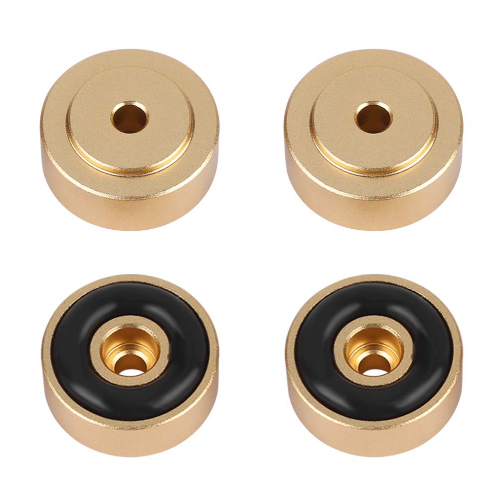 Stópki wzmacniacza audio, Bewinner 4 szt. 20 x 8 mm stopki wzmacniacza ze stopu aluminium do odtwarzacza Cd Audio Głośnik pochłaniają amortyzatory wzmacniacza (złoto)