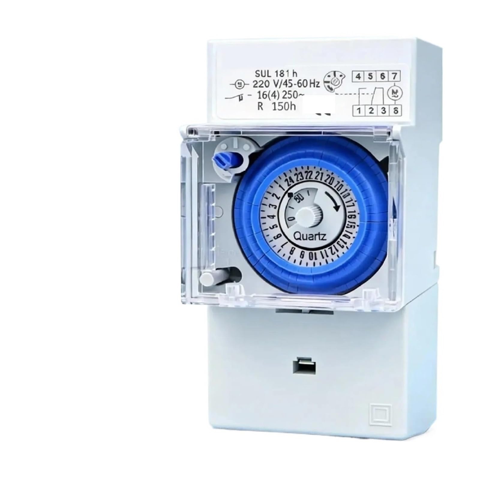 SUL181h SUL181d DIN Rail Timer Switch 24 Hour Programmable 110~230VAC(SUL181d)