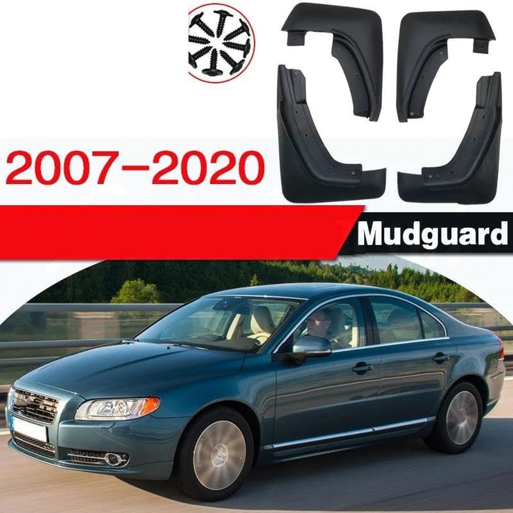Car Splash Proof Mud Flaps Mudguards Fender Splash Guard Fenders Car Accessories Front Rear 4 Pcs for Volvo S80 2007-2020