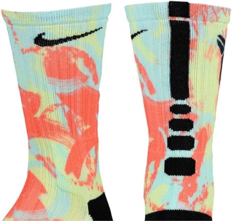 NIKE KOBE DIGITAL INK ELITE CREW SOCKS - MEN'S (Large)