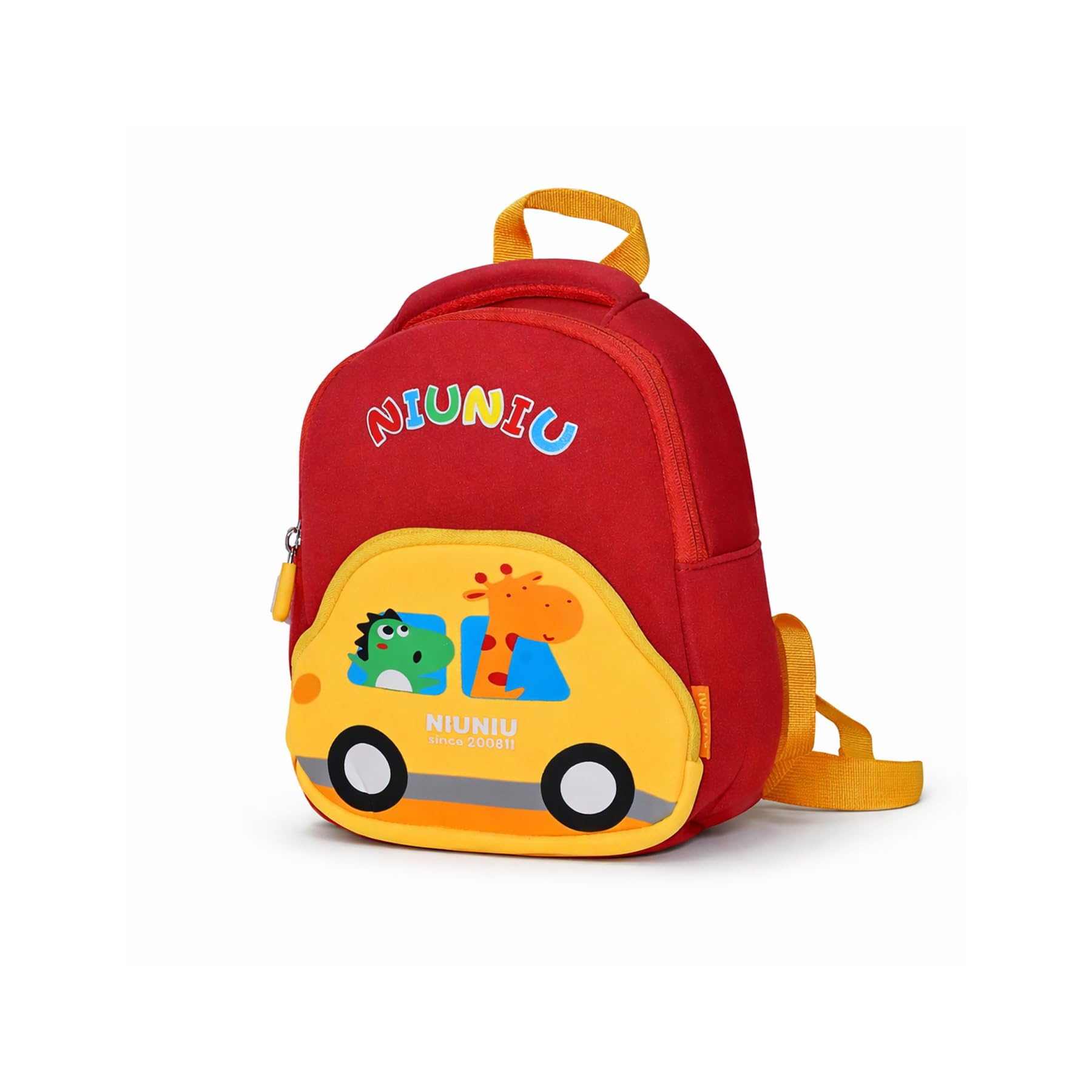 Car Print Bag for Pre-Schoolers Kids, Water Resistant Mini Lightweight Backpack for Kids, Small Size Bag for Play School & Nursery Kid's, Picnic Bag, Travel, Red, 1-4 Years (Pack of 1)-image-37