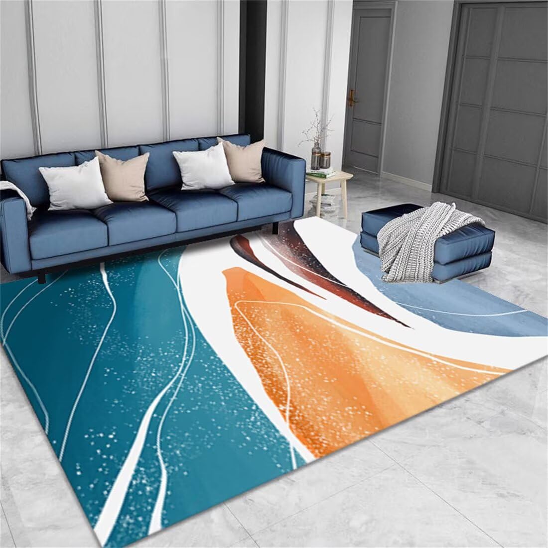Tapis decoration chambre ado pour dynamiser un coin bureau de 50x70 cm