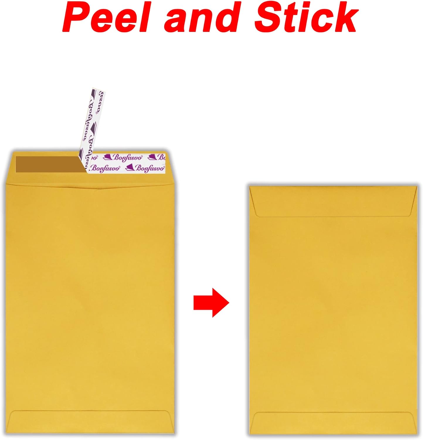 300 Pack 6x9 Brown Catalog Envelopes Peel & Seal Security Mailing Envelopes 120GSM Kraft Paper self Seal Envelopes for Invitations Papers Photos Documents Pictures Papers Files - Image 3