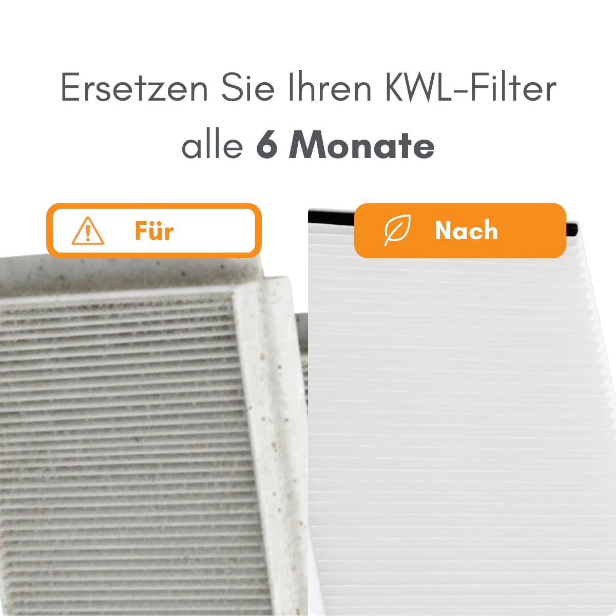 KWL 400502012 - Filtro dell'aria per Zehnder ComfoAir Q 350/450/600 | 3 set di filtri per pannelli G4 | 6 filtri per pannelli Z/Line cartone 160 x 500 x 23 mm G4 | 400502012
