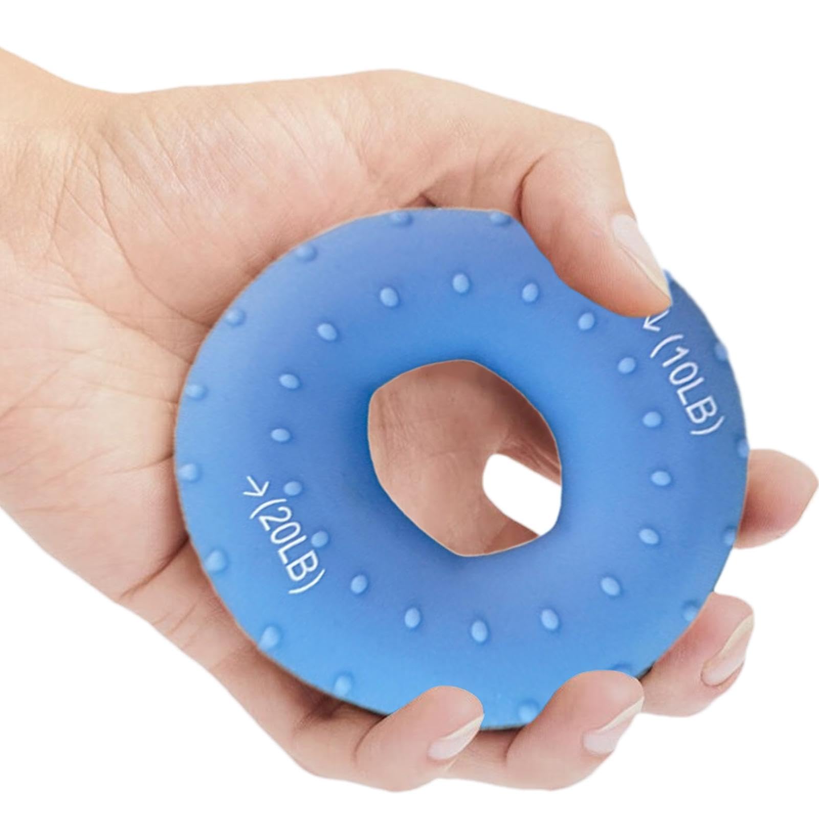 scyca Grip Strength Ring,Grip Strength Training Ring | Hand Muscle Strengthener - Hand Exercisers with Forearm Ring, Silicone Squeezer for