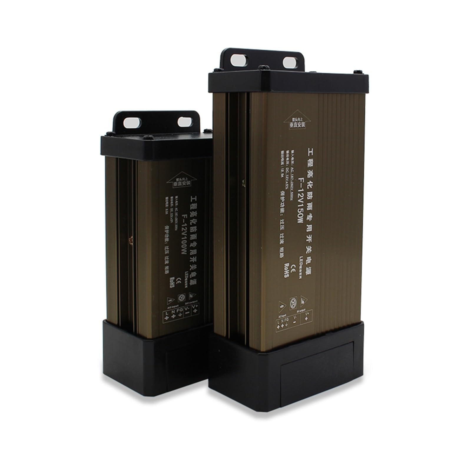 Alimentation à découpage 5V 12V 24V transformateur AC DC étanche pour extérieur