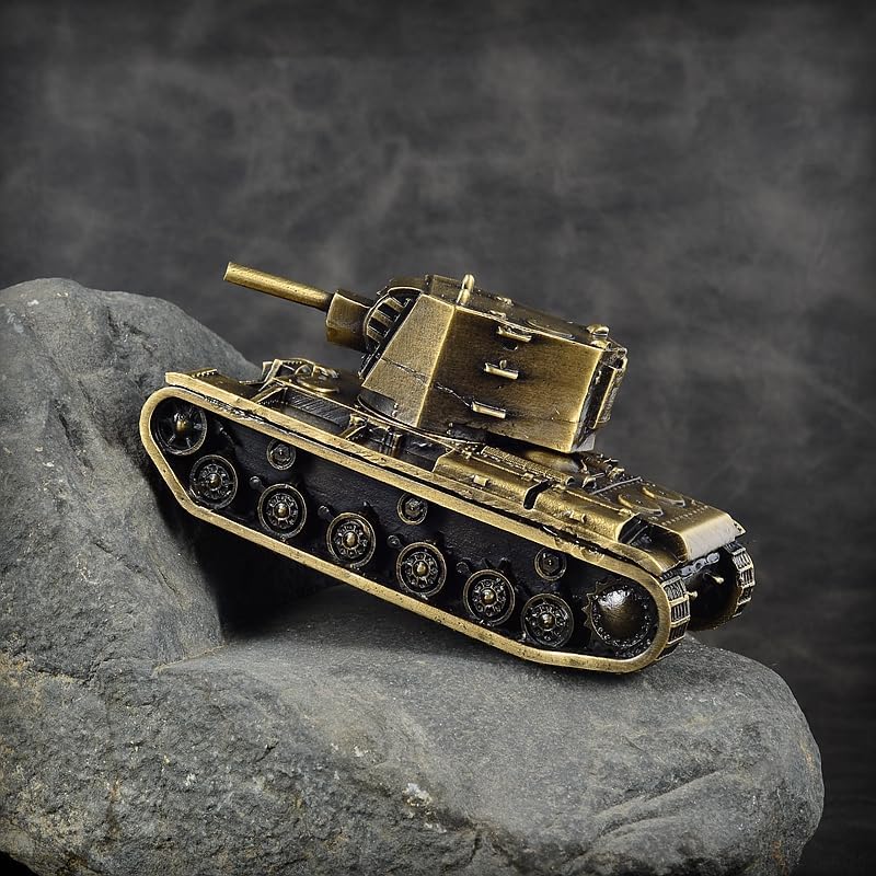 Soviet KV-2 Heavy Tank Full Metal Tank Model Military Model Decoration (Bronze)