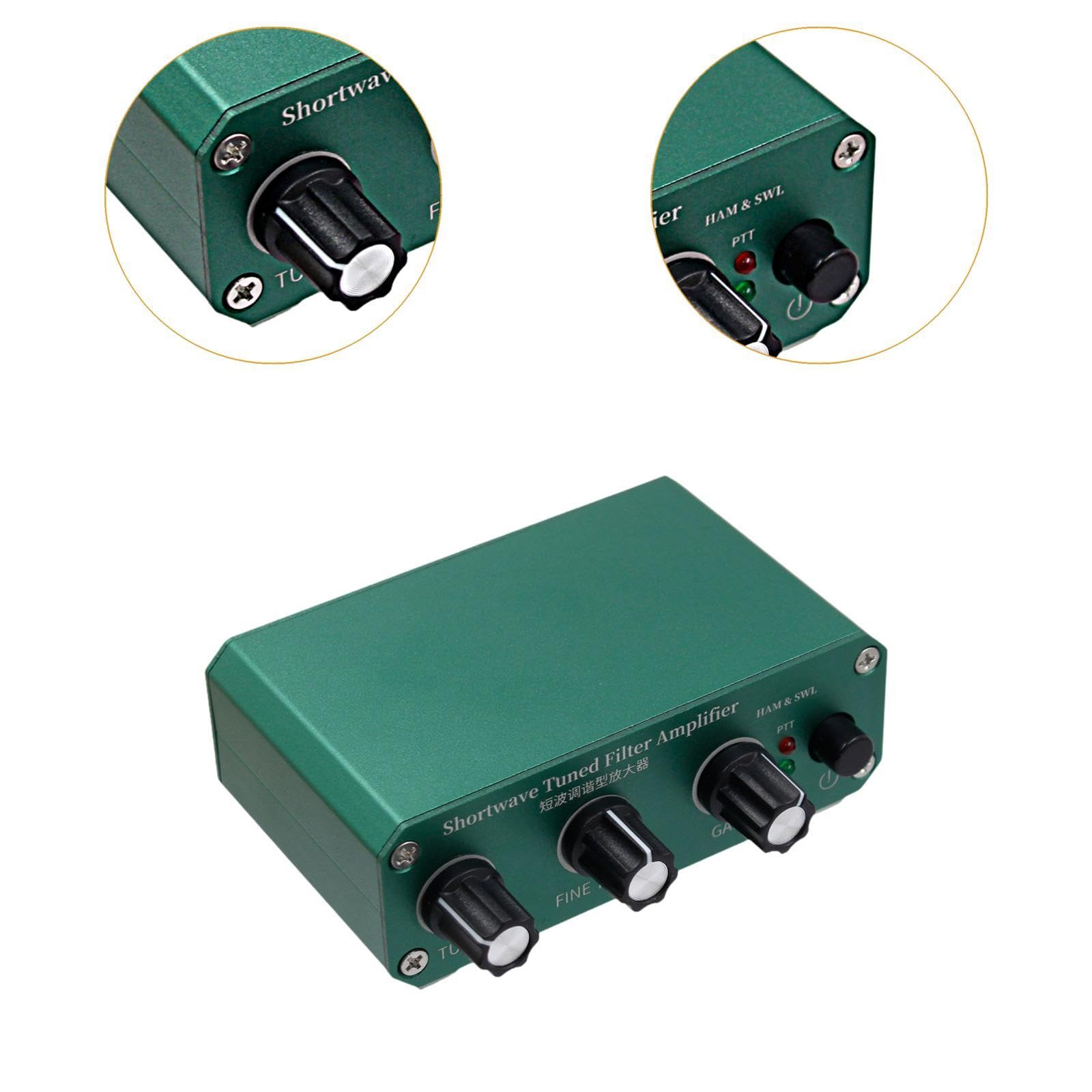 Amplificador sintonizable Corta con Ganancia Ajustable, Robusto, práctico, de bajo Ruido, Ligero y Compacto, con transmisión de 0 a 30