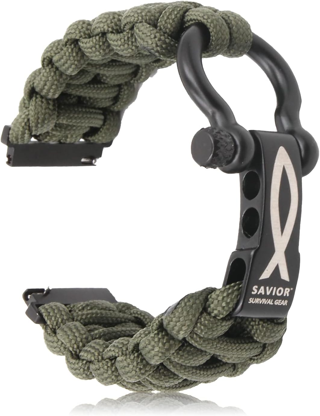 Amazon.co.jp SAVIOR SURVIVAL GEAR 22mm パラコード腕時計バンド ステンレススチール調節可能なシャックル