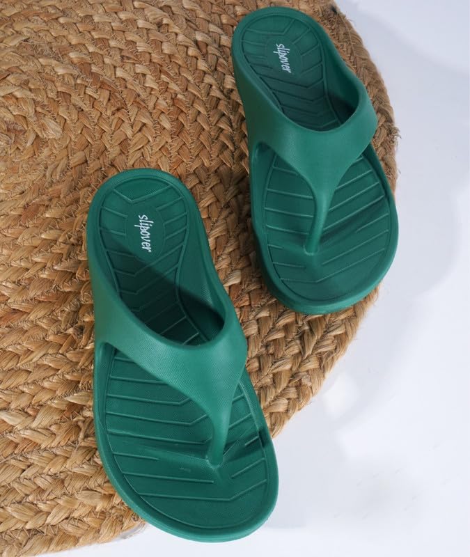 Image of SLIPOVER Flip Flop (W Boost) Slippers for Women Stylish|Comfortable|Soft|Lightweight|Anti-Skid|Arch Support|Lab Tested|Casual|EVA Slippers|Sandals|Chappals, Ideal for: Womens|Girls