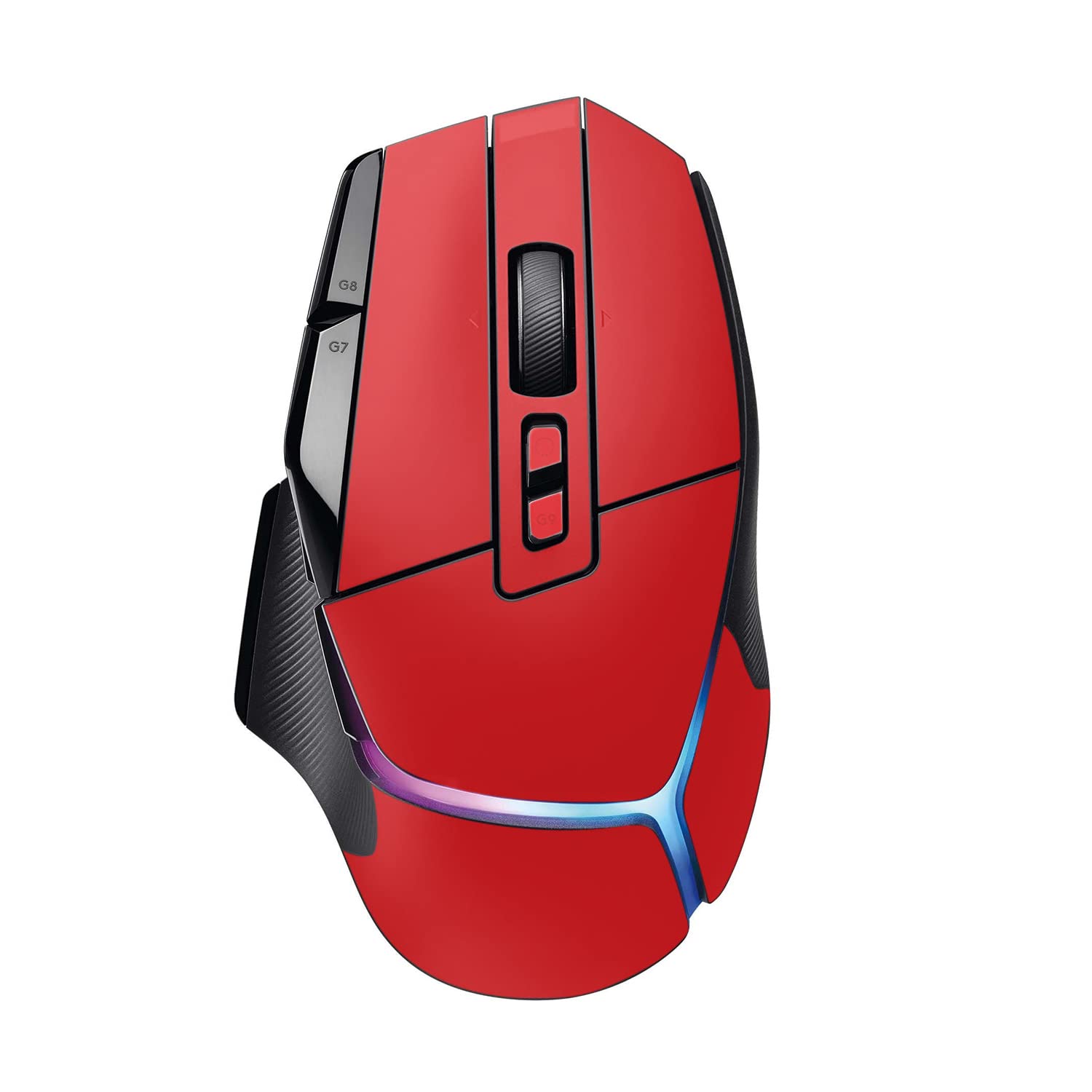 MightySkins Skin Compatible with Logitech G502 X Plus - Solid Red | Protective, Durable, and Unique Vinyl Decal wrap Cover | Easy to Apply, Remove, and Change Styles | Made in The USA