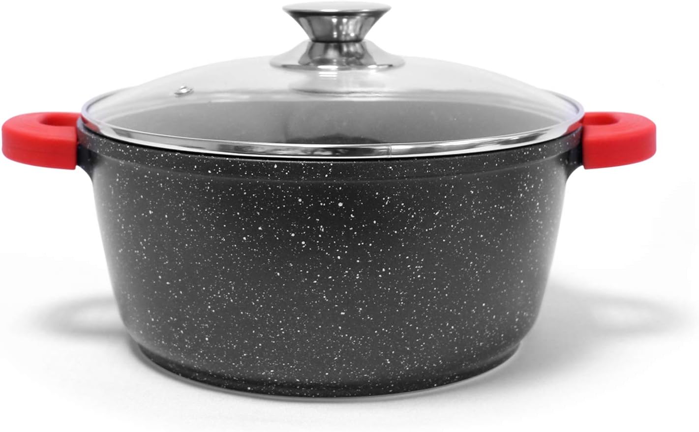 Jonas Granite Stone High Performance Cooking Pot with Removable Silicone Handles, PFAO-Free and Non-Stick Ceramic Coating, 36 cm