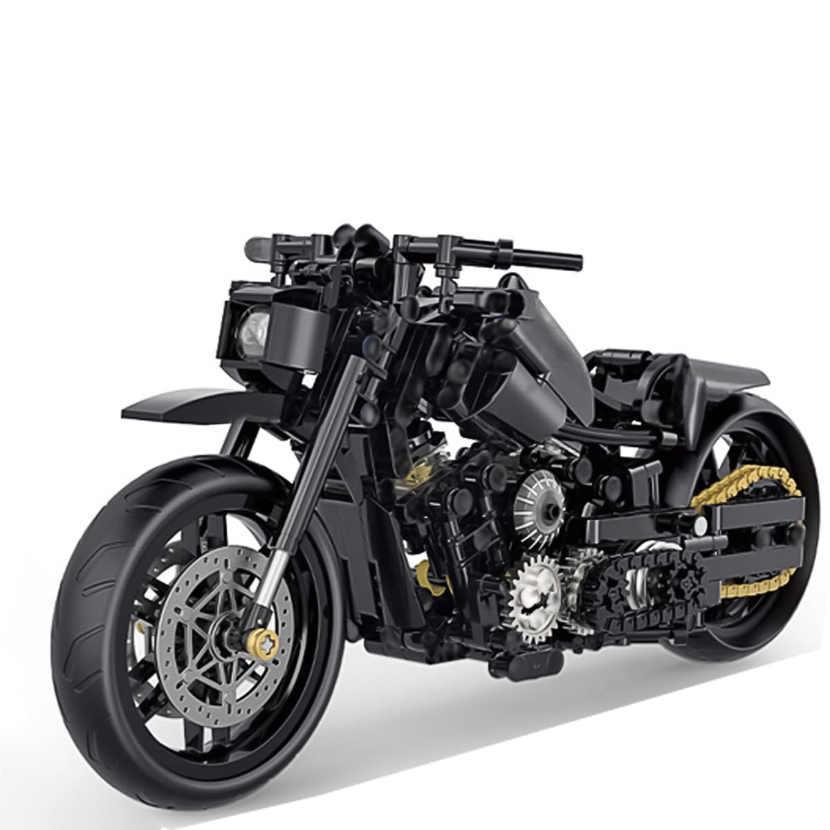 CIJINAY Motorcycle Model Building Block Kit, 586 PCS Technic Motorbike Building Blocks Set, MOC Superbike Gift Toy for Adult, Construction Vehicle Toy Building Brick