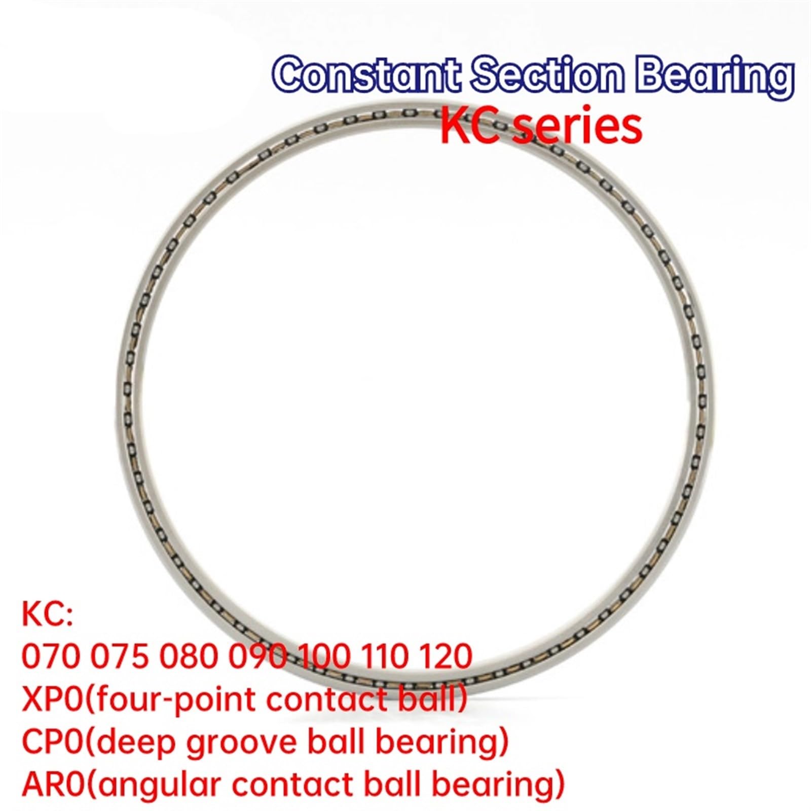 Roulement à paroi mince à section constante, épaisseur 9,525 mm, 0,375 pouce, 1 pièce, KC070 075 080 090 100 110 120 XP0 CP0 AR0(KC070AR0)