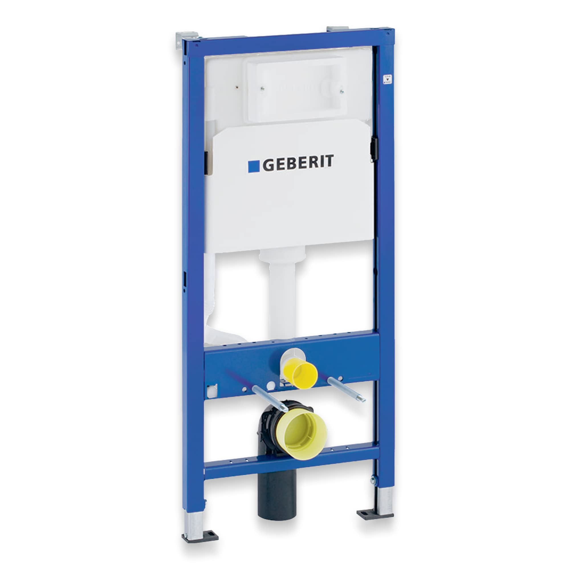 BADLAND Kit WC Geberit Duofix Basic UP 100 avec panneau de protection et WC mural Desna Blanc + plaque d'actionnement Delta01 Blanc + abattant WC Slim Soft Close + tapis d'insonorisation